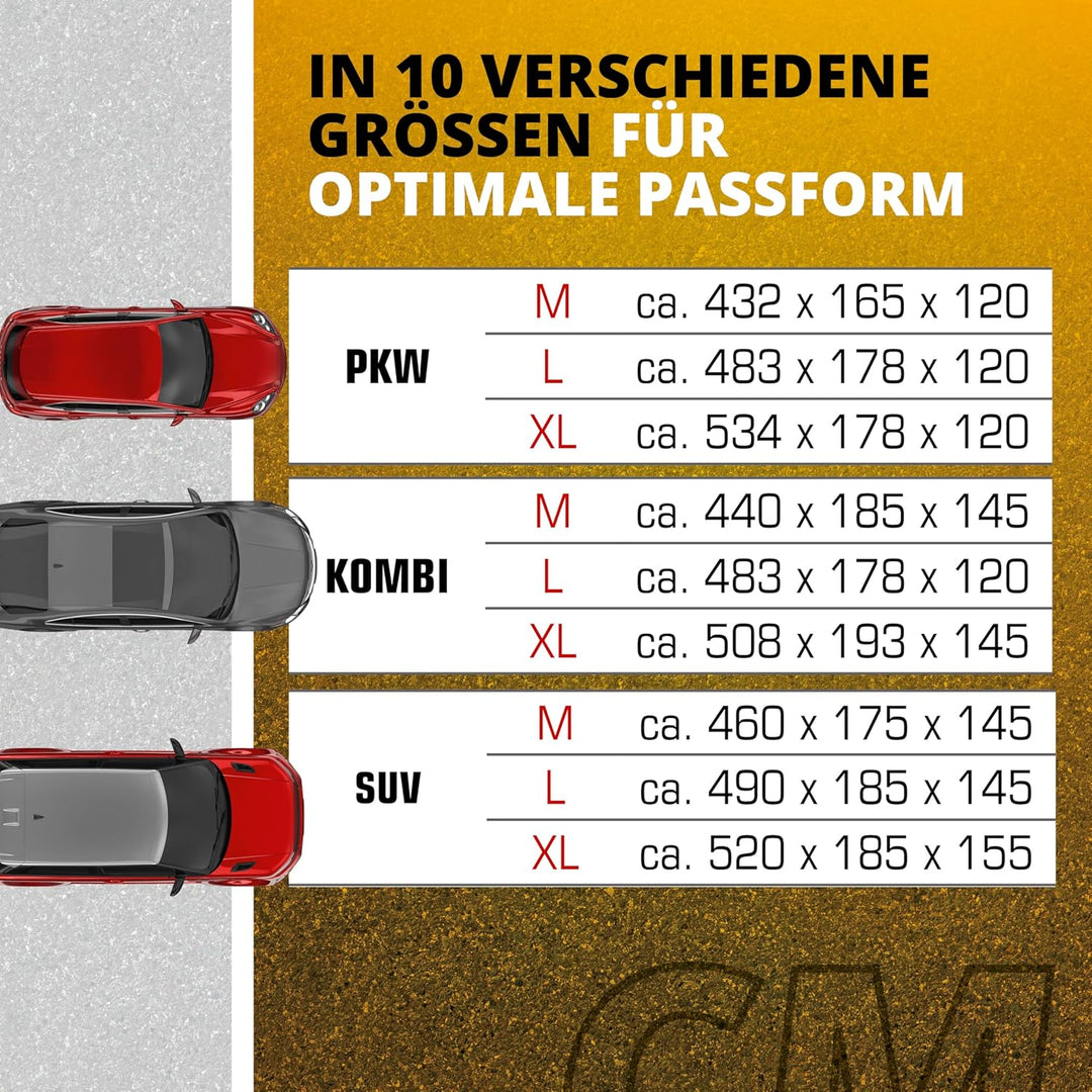 WALSER CarComfort Autoplane Indoor Eco Kombi XL, Auto-Abdeckplane atmungsaktiv, lackschonende Autoab
