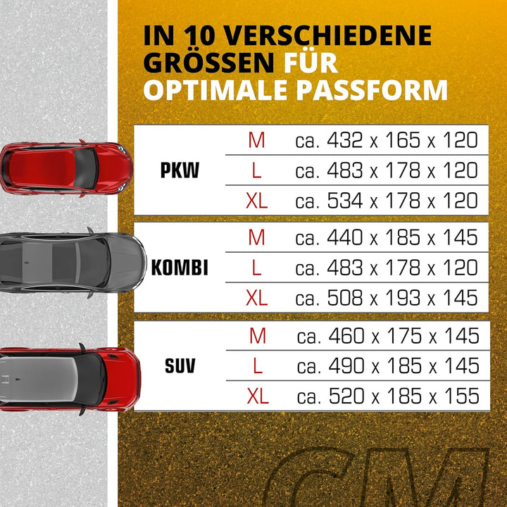 WALSER CarComfort Autoplane Indoor Eco Kombi L, Auto-Abdeckplane atmungsaktiv, lackschonende Autoabd