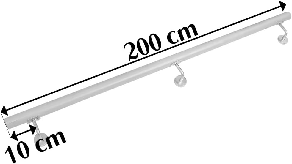 Buche Holz Handlauf Treppengeländer Geländer für Treppe Treppe Wandhandlauf Wand Treppe seitliche Mo