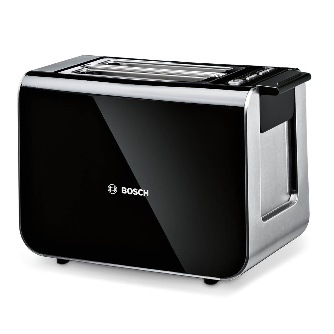 Bosch Toaster Styline TAT8613N, integrierter Brötchenaufsatz, Liftfunktion, Auftaufunktion, Abschalt