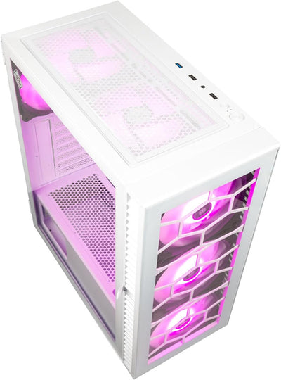 Kolink Observatory HF Glass PC-Gehäuse, Sechs ARGB-Lüfter, 330 mm GPU-Freiheit, ATX-Motherboard, Gla