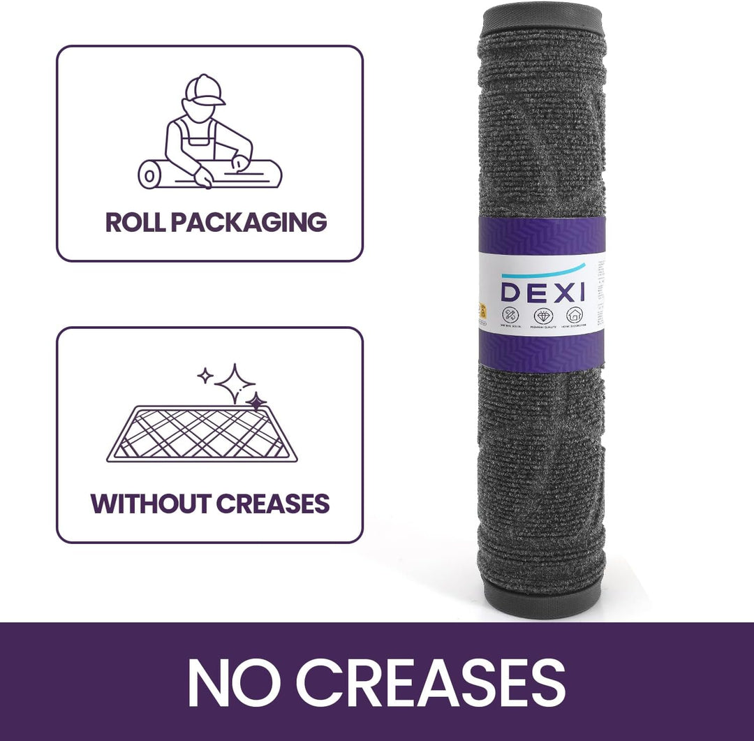 DEXI Fussmatte Aussen rutschfest 40 x 60 cm, Schmutzfangmatte Waschbar, wetterfest Fussmatte Innen f