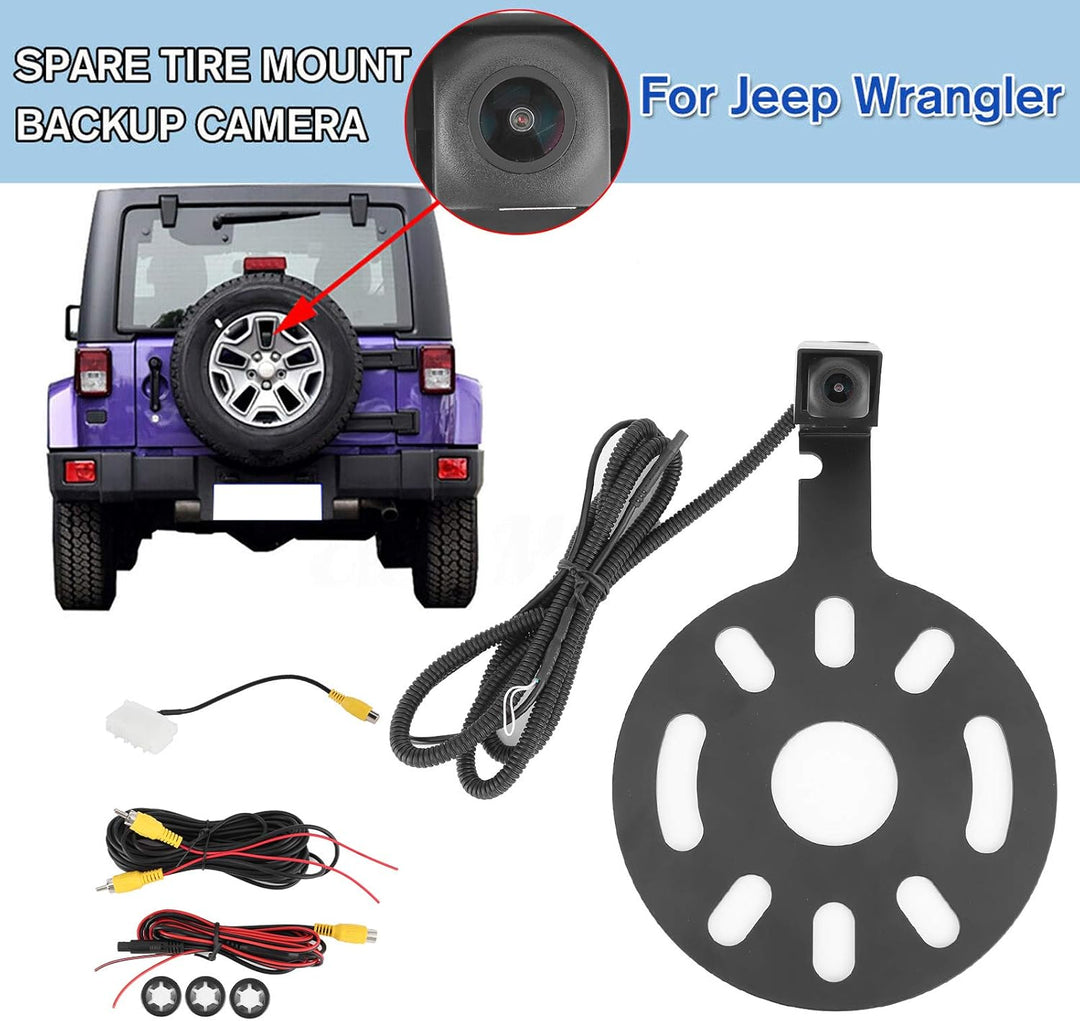 Auto Backup Rückfahrkamera Ersatzreifenhalterung 160° Wide View IP68 Wasserdicht Fit für Wrangler 07