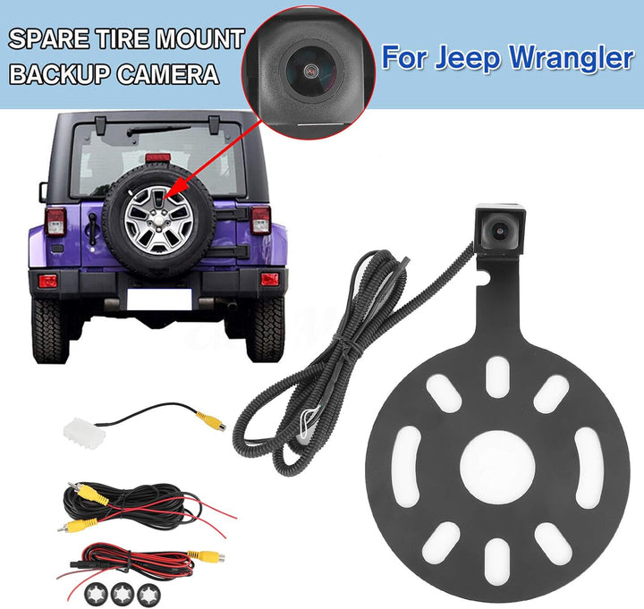 Auto Backup Rückfahrkamera Ersatzreifenhalterung 160° Wide View IP68 Wasserdicht Fit für Wrangler 07
