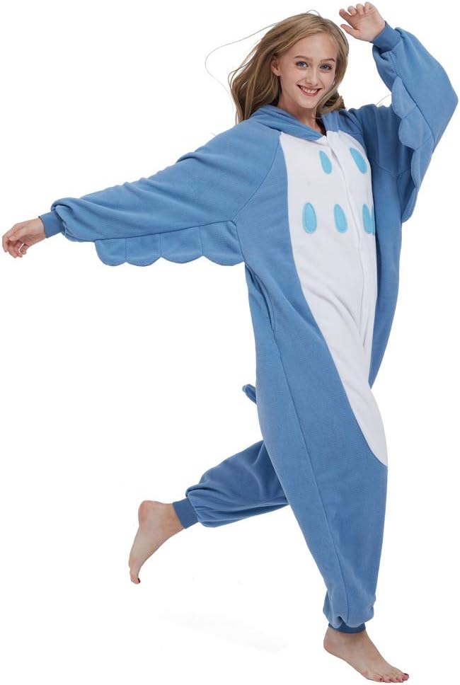 SAMGU Adult Pyjama Cosplay Tier Onesie Body Nachtwäsche Kleid Overall Animal Sleepwear Erwachsene Bl