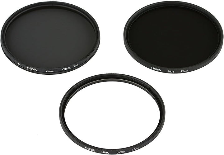 Hoya 52mm Digital Filter Kit - HMC UV(C), Circular Polarising & NDx8 with Filter Pouch, 52mm