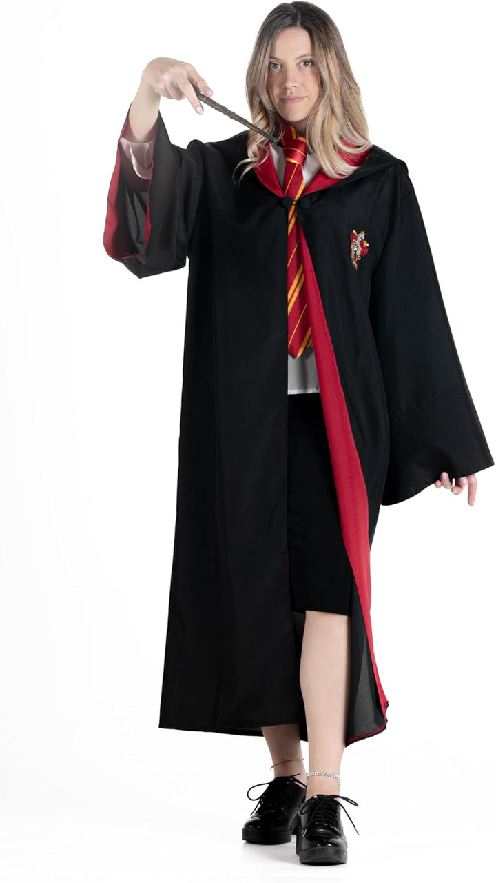 Ciao- Cloak Cape Tunic Deluxe official Harry Potter Wizarding World (One size adult) with embroidere