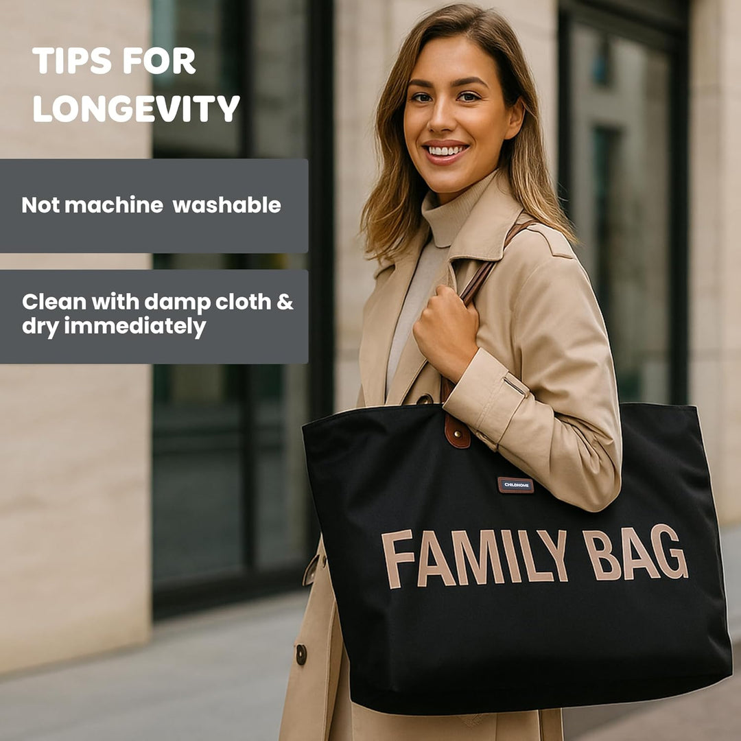 Childhome, Family Bag, Wickeltasche, Reise-/Wochenendtasche, grosses Fassungsvermögen, abnehmbare Ta