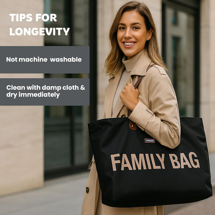 Childhome, Family Bag, Wickeltasche, Reise-/Wochenendtasche, grosses Fassungsvermögen, abnehmbare Ta