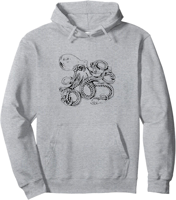Oktopus Kraken Motiv Tintenfisch Tentakel Kalmare Octopus Pullover Hoodie