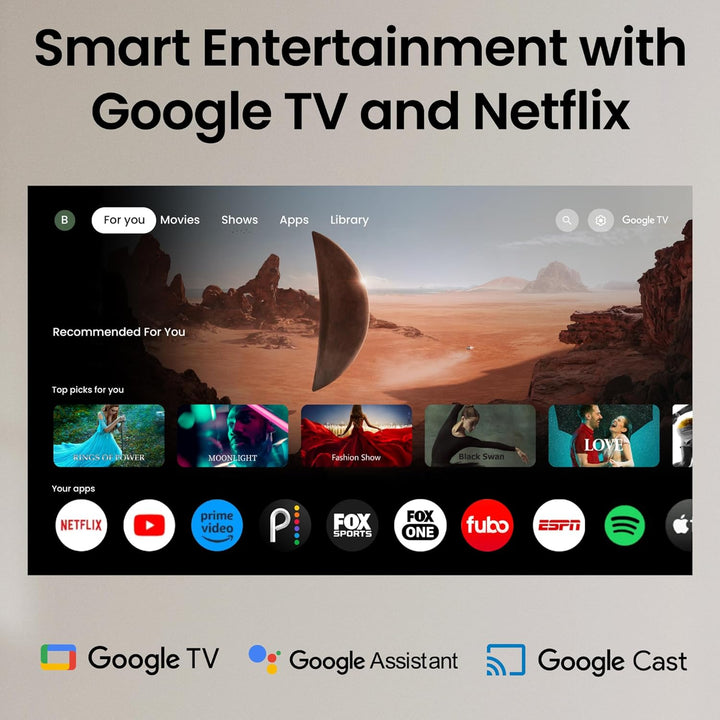 BenQ TH575i 1080p Heimkino Beamer, 3.800 Lumen, mit lizenziertem GoogleTV Dongle, 16.7ms Eingabeverz