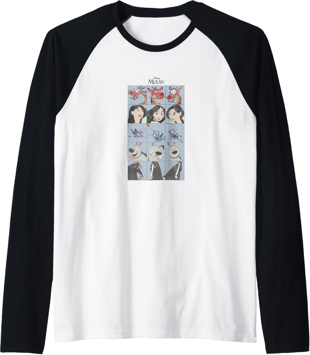 Disney Mulan Group Shot Portraits Box Up Raglan