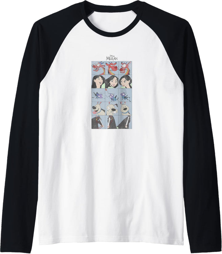 Disney Mulan Group Shot Portraits Box Up Raglan