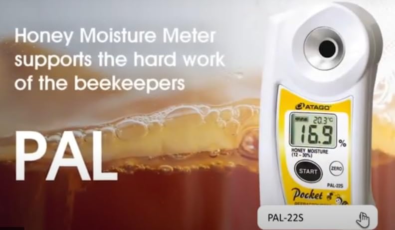 ATAGO Honey Refractometer PAL-22S (with Silicon Cover, no Batteries) | Mit Silikonhülle, Ohne Batter