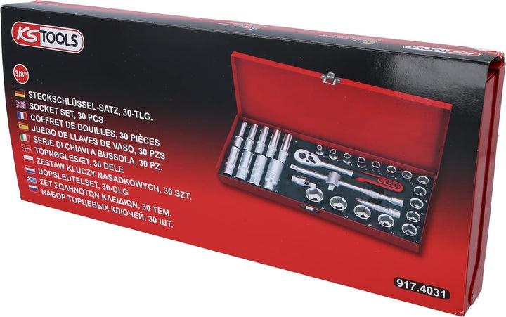 KS Tools 917.4031 3/8" Steckschlüssel-Satz, 30-tlg.