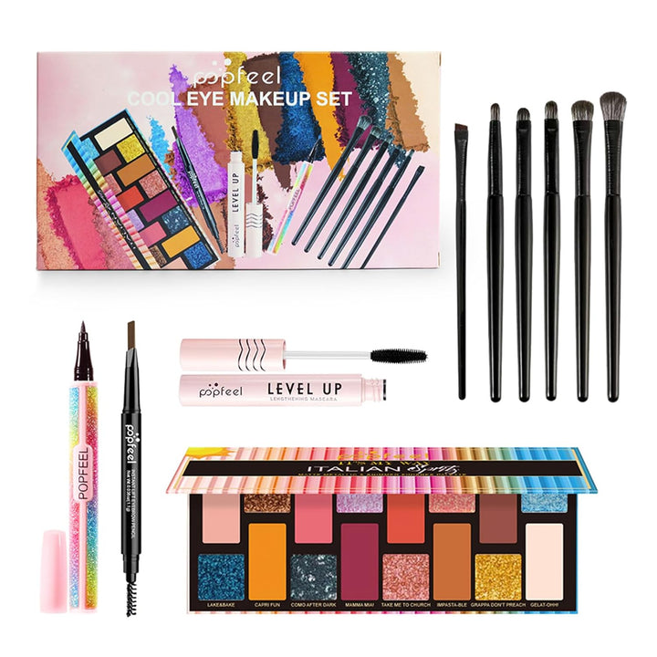 RoseFlower Schminke Set Profi Make Up Set Teenager Mädchen Schminkkoffer Kosmetische Makeup Paletten