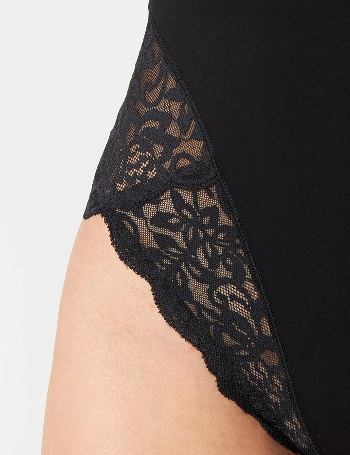 Lovable Damen Pizzo Body Senza Ferretto Alta Contenitività 4-D/36 D Schwarz, 4-D/36 D Schwarz