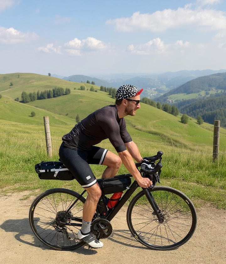 Fahrrad Taschen Set universal für Lenker und Sattel, Lenkertasche vorne, Satteltasche hinten ohne Ge