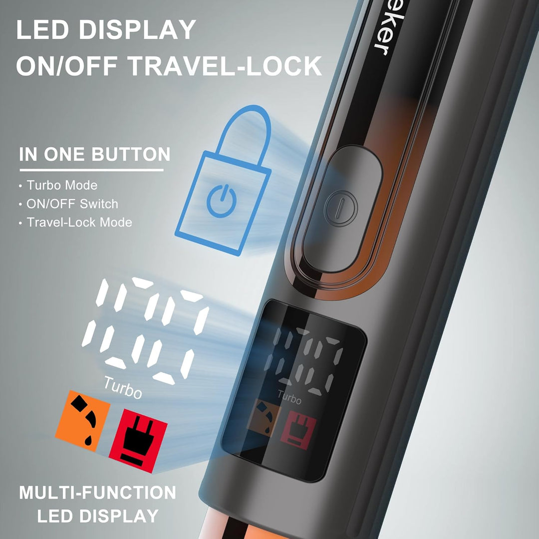 Hatteker Herren-Rückenrasierer Körpertrimmer Elektrischer Body Groomer Gesichts-, Arm-, Kinn-Barttri