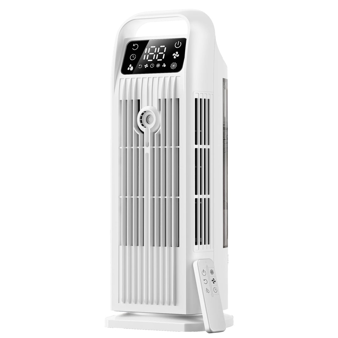 6-in-1-Klimagerät, tragbar, leise, mit Luftkühler, 1200 ml, 120 ° Oszillation, 1-12 Stunden Timer, 4