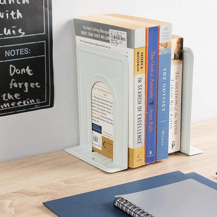 DIFIT Buchstützen, 8 Paare Buchstützen Buchhalter, Buchstützen Metall Buchstützen für Magazin/Bücher