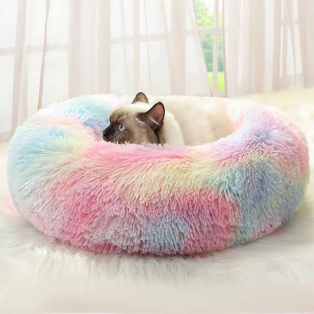 Nisrada Katzenbetten für Indoor-Katzen, 50cm, Hundebett für kleine Melium-grosse Hunde, waschbares,