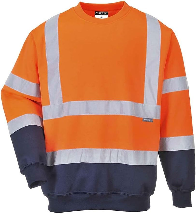 Portwest Herren Hemd B306 (1 Stück) XL Orange / Marine, XL Orange / Marine