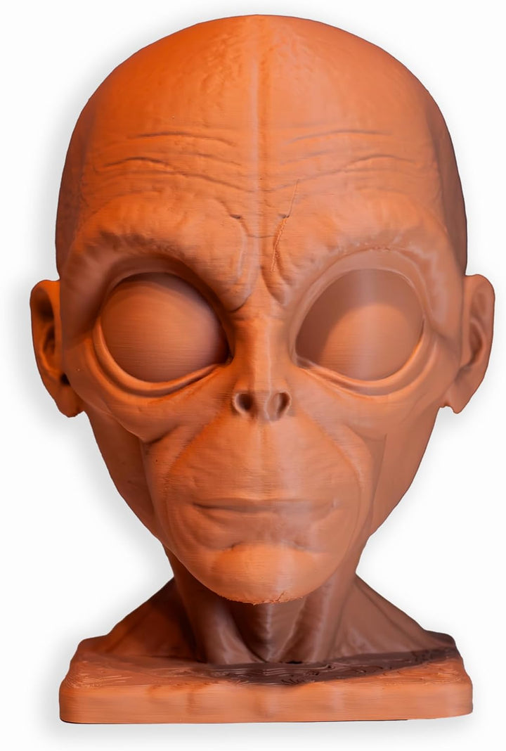 Generisch Alienkopf Kopfhöreständer, Kopfhörerhalter, Gaming Zubehör, Tisch Dekoration Hautfarben, H
