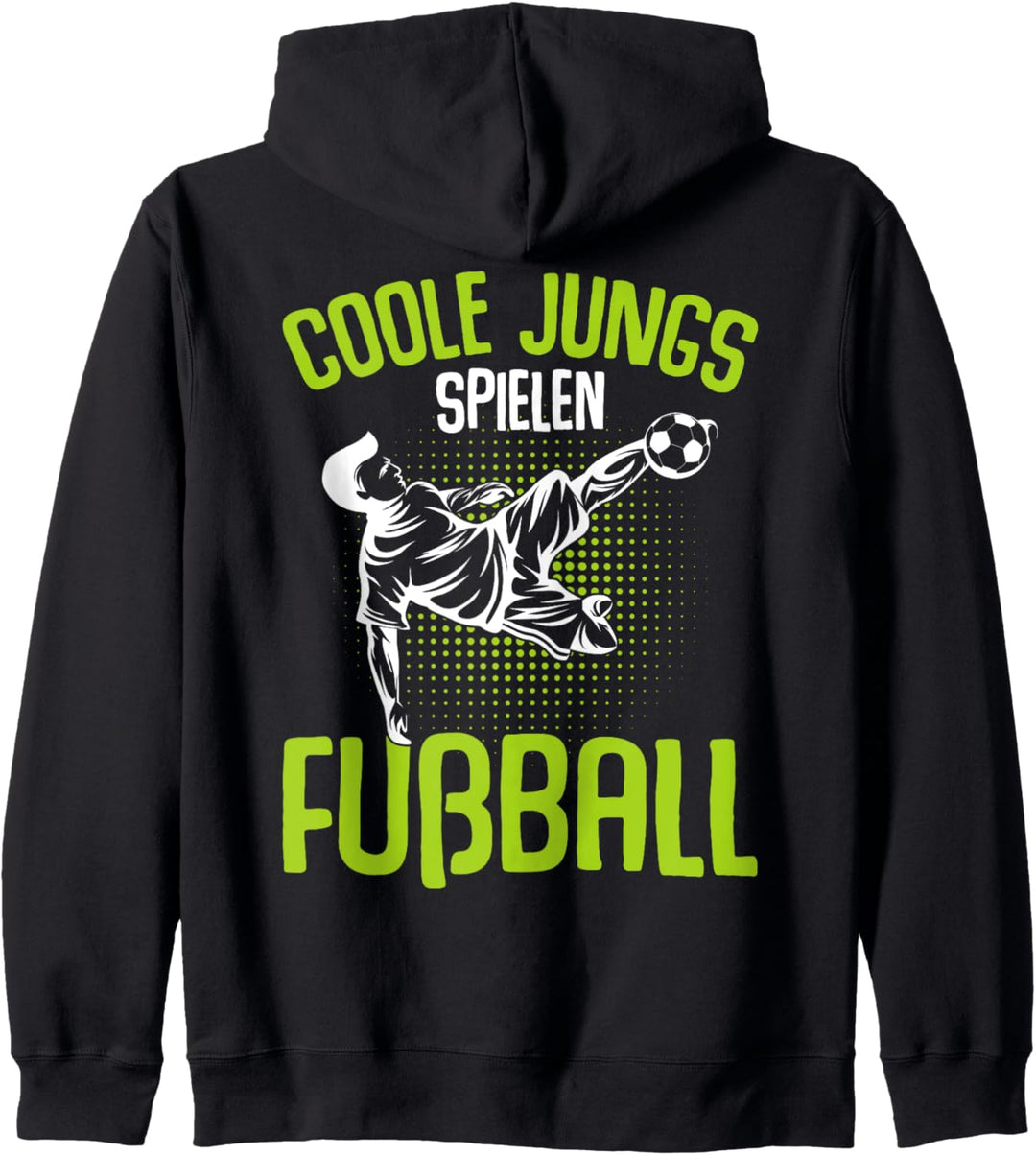 Coole Jungs spielen Fussball Fussballer Kinder Jungen Kapuzenjacke