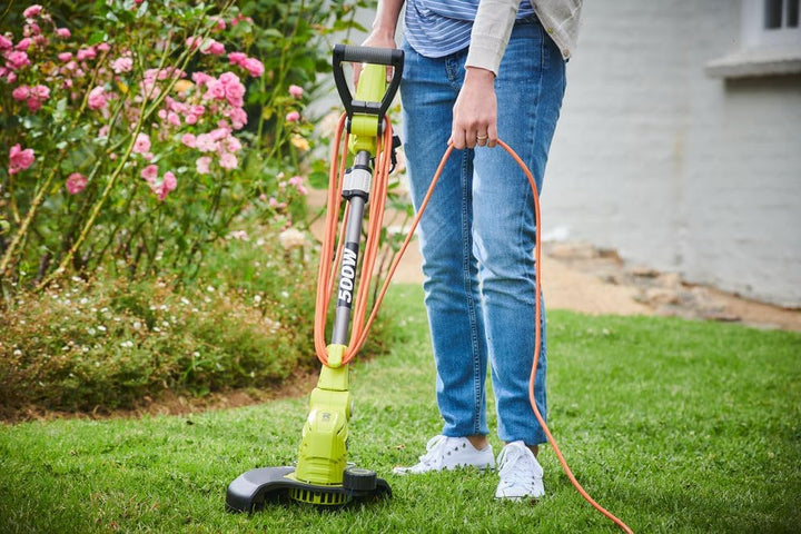 Ryobi Rasentrimmer 500W, Elektro Freischneider, Schnittbreite 27 cm, Teleskopstil, RLM18X41H240F
