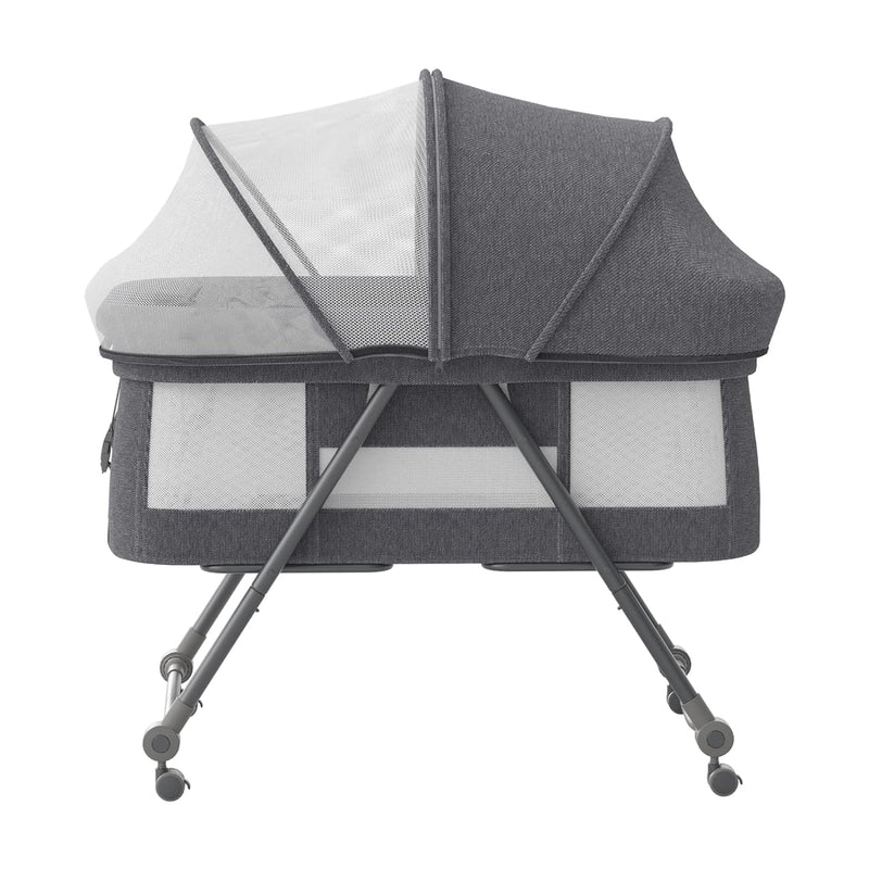 UBRAVOO Faltbares beistellbett Baby, Grab-and-go Baby Bett mit Matratze I Rollen I Reisetasche I Mos