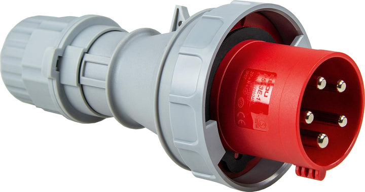 as - Schwabe 60423 CEE-Stecker 400V / 63A, IP44 Gewerbe, Baustelle CEE Stecker 400 V / 63 A, 5-polig