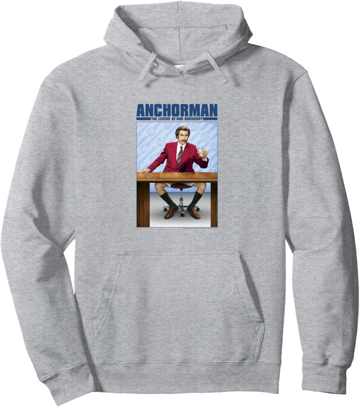 Anchorman Ron Burgundy Title Portrait Poster Pullover Hoodie