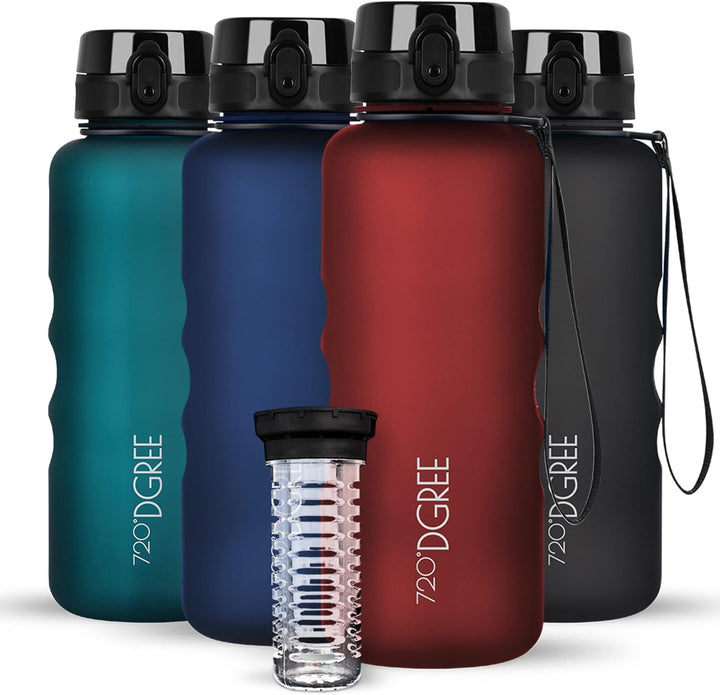 720°DGREE Trinkflasche 1,5l “uberBottle“ +Früchtebehälter - BPA-Frei, Auslaufsicher - Wasserflasche