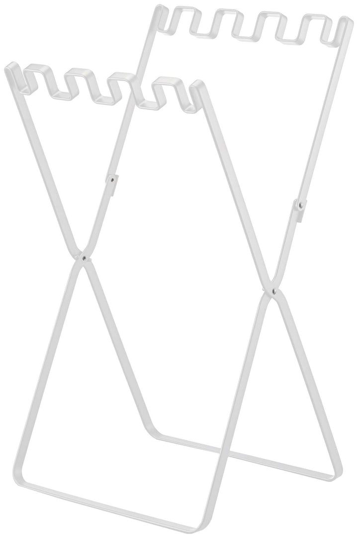 Yamazaki 7908 TOWER Müll- und Einkaufstaschenhalter, schwarz, Stahl, minimalistisch, 33 x 31 x 60 cm