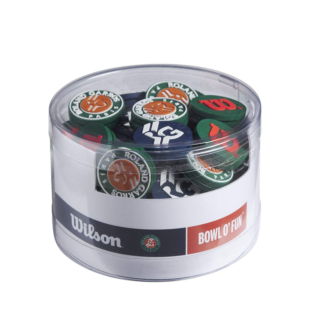 Wilson Packung mit 75 Vibrationsdämpfer, Roland Garros Bowl o Fun, WR8401801001
