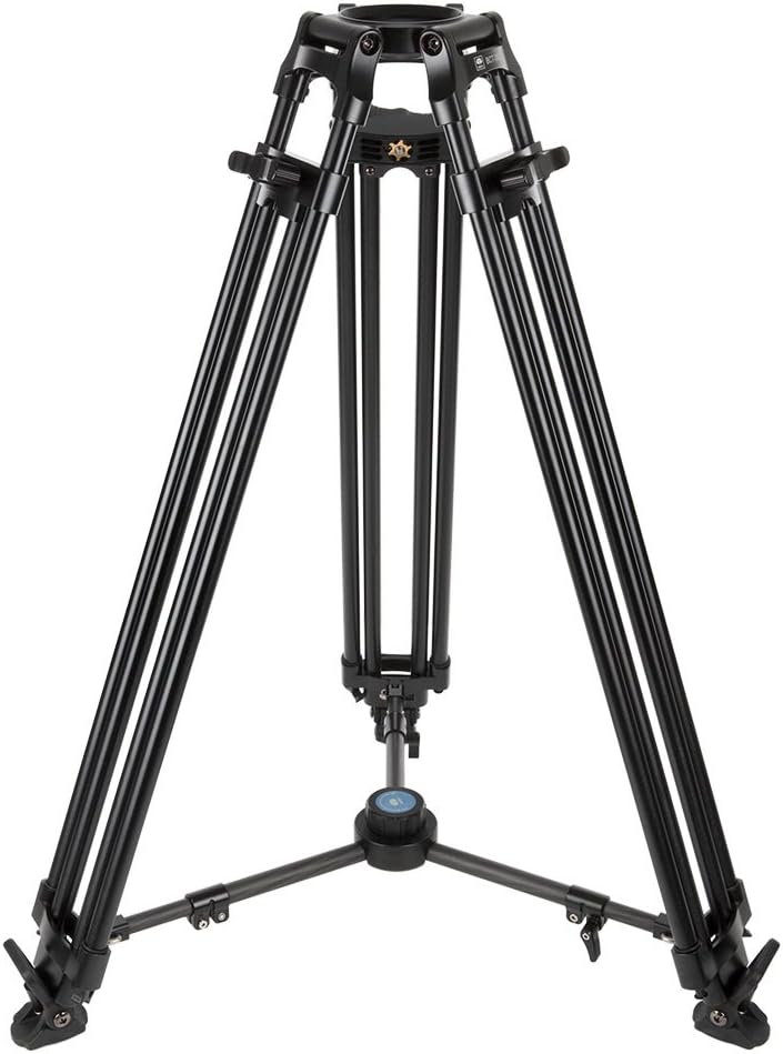 Sirui BCT-3002 Broadcast-Stativ mit Tasche ohne Kopf (Aluminium, 100 mm Halbschale, Höhe 150 cm, Gew