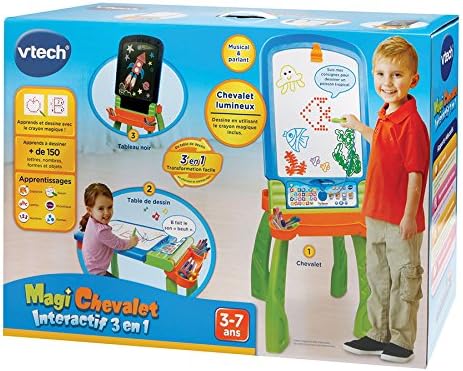 VTech 193505 Magi 3-in-1 interaktive Staffelei, gemischt, grün, grün