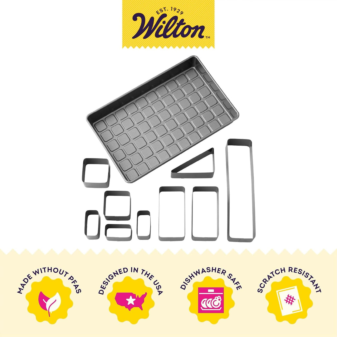Wilton Countless Celebrations Zahlen- und Buchstaben- Kuchenform, antihaftbeschichtet, 36.5 x 22.5 x