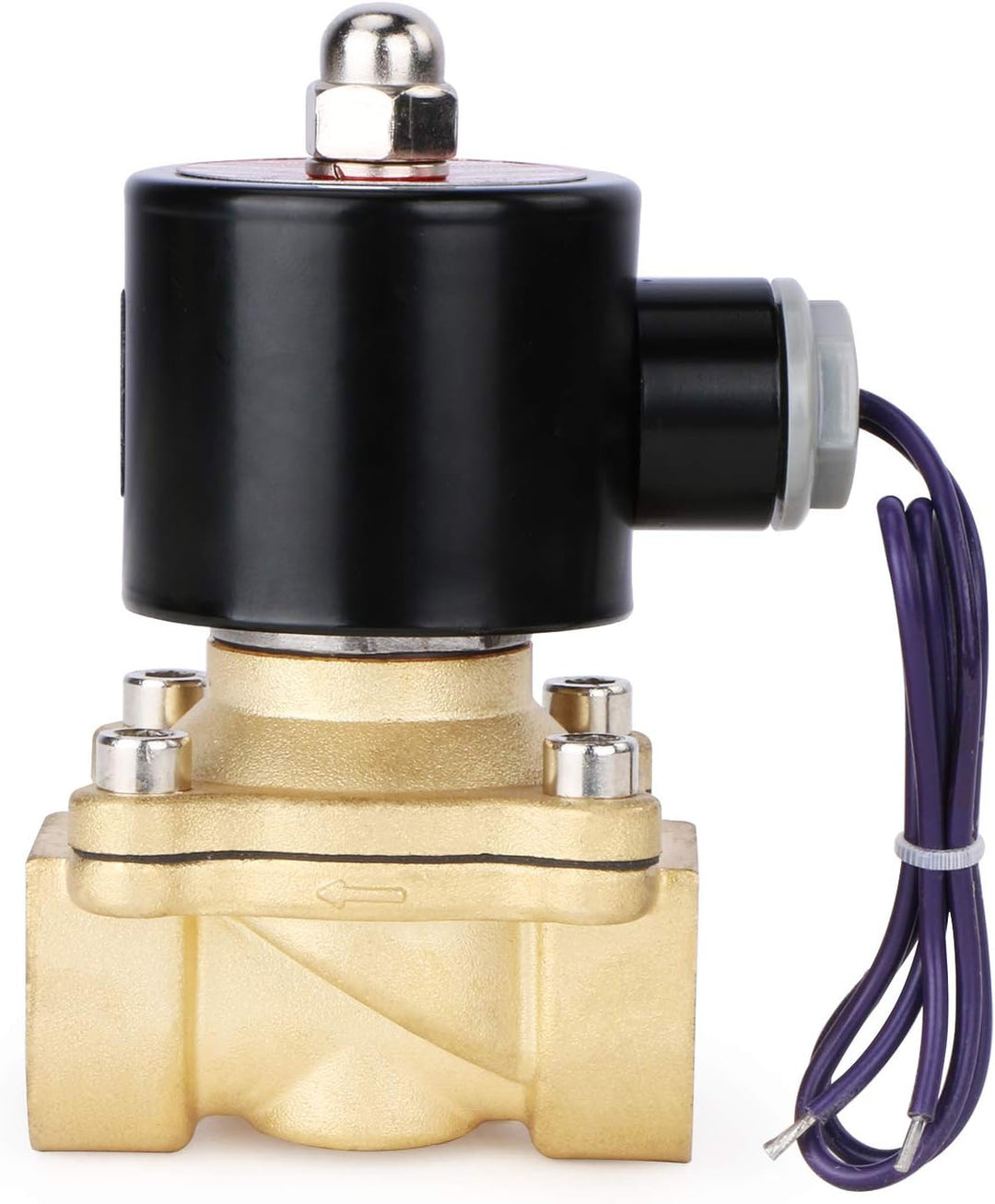 U.S. Solid 3/4" G 12 V DC Messing Magnetventil Direktgesteuert für Wasser Luft Gas Öl NC Brass Solen