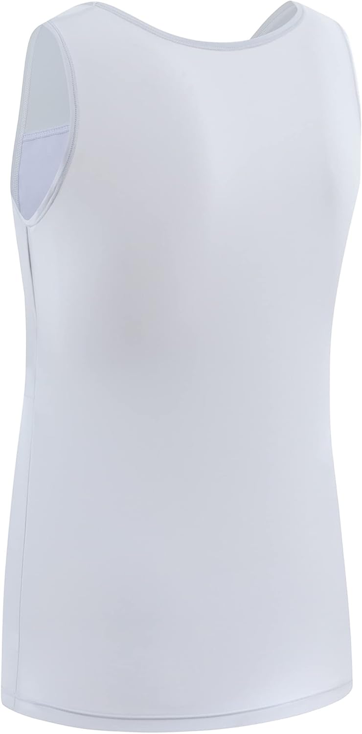 XUJI Transgender FTM Trans Atmungsaktive Halb Brust binder XL Tank-grau, XL Tank-grau
