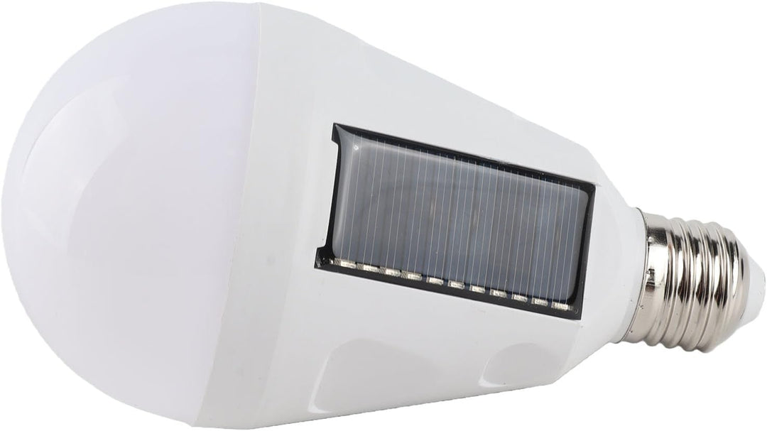 Solar Panel LED Glühbirne - tragbar, Wasserdicht IP65, Camping Wandern, 12W, AC 85-265V, Aussen-Inne