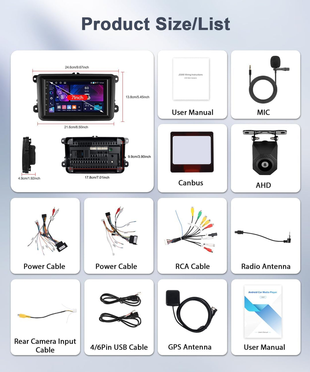 4+64G Carplay Autoradio für VW Passat B6 T5 Golf 5 6 Polo 6R Tiguan T5 Jetta Seat Skoda, Android Aut