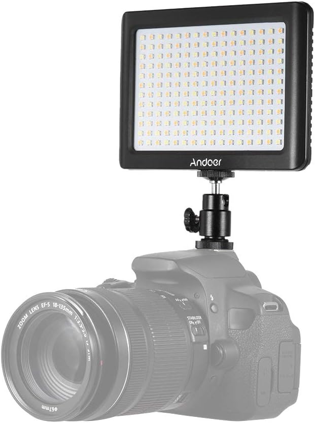 Andoer Mini LED Licht 192pcs Beads Studio Video Fotografie Dimmbar Tragbar Panel Lampe 3200K / 6000K