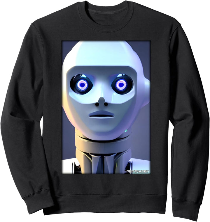 Roboter Zukunft Technologie Wissenschaft Android Sweatshirt