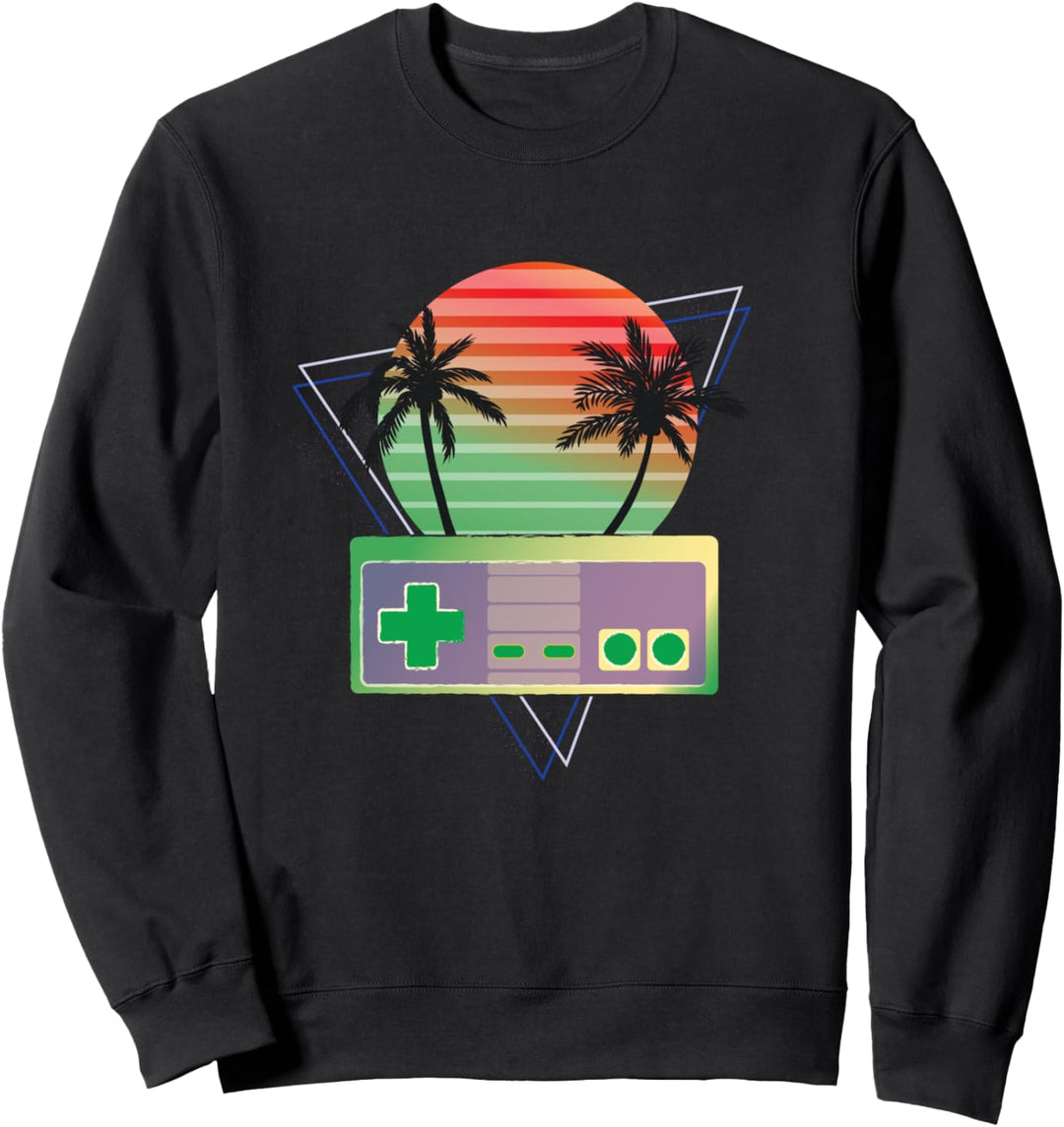 80er Jahre Retrowave-Synthwave-Spieler-Ästhetik Sweatshirt