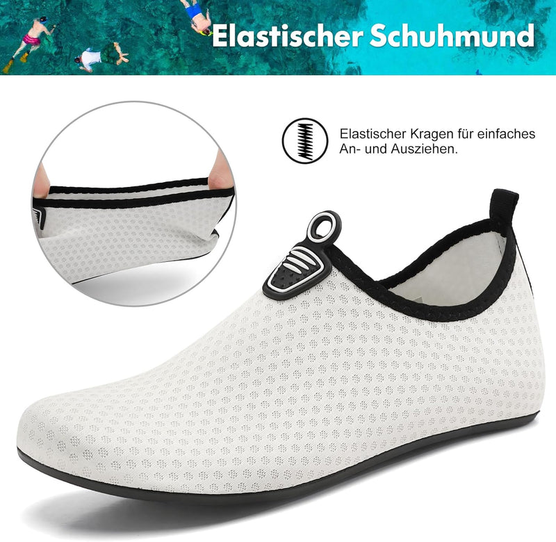 Sixspace Badeschuhe Wasserschuhe Strandschuhe Schnell Trocknend Schwimmschuhe Breathable Aquaschuhe