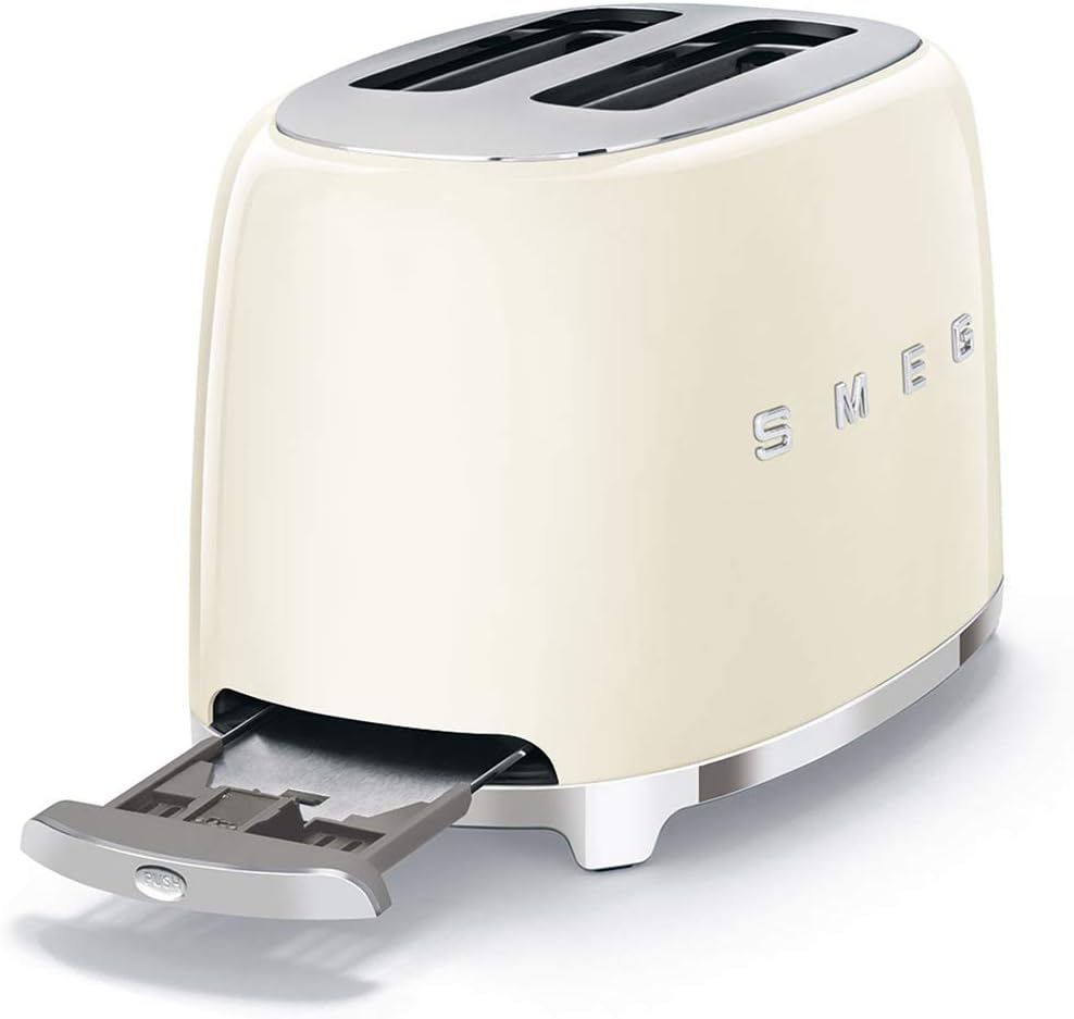 Smeg TSF01CREU Toaster 2 Scheiben, creme