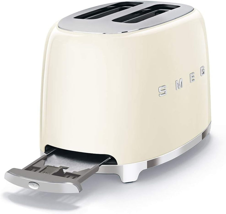 Smeg TSF01CREU Toaster 2 Scheiben, creme