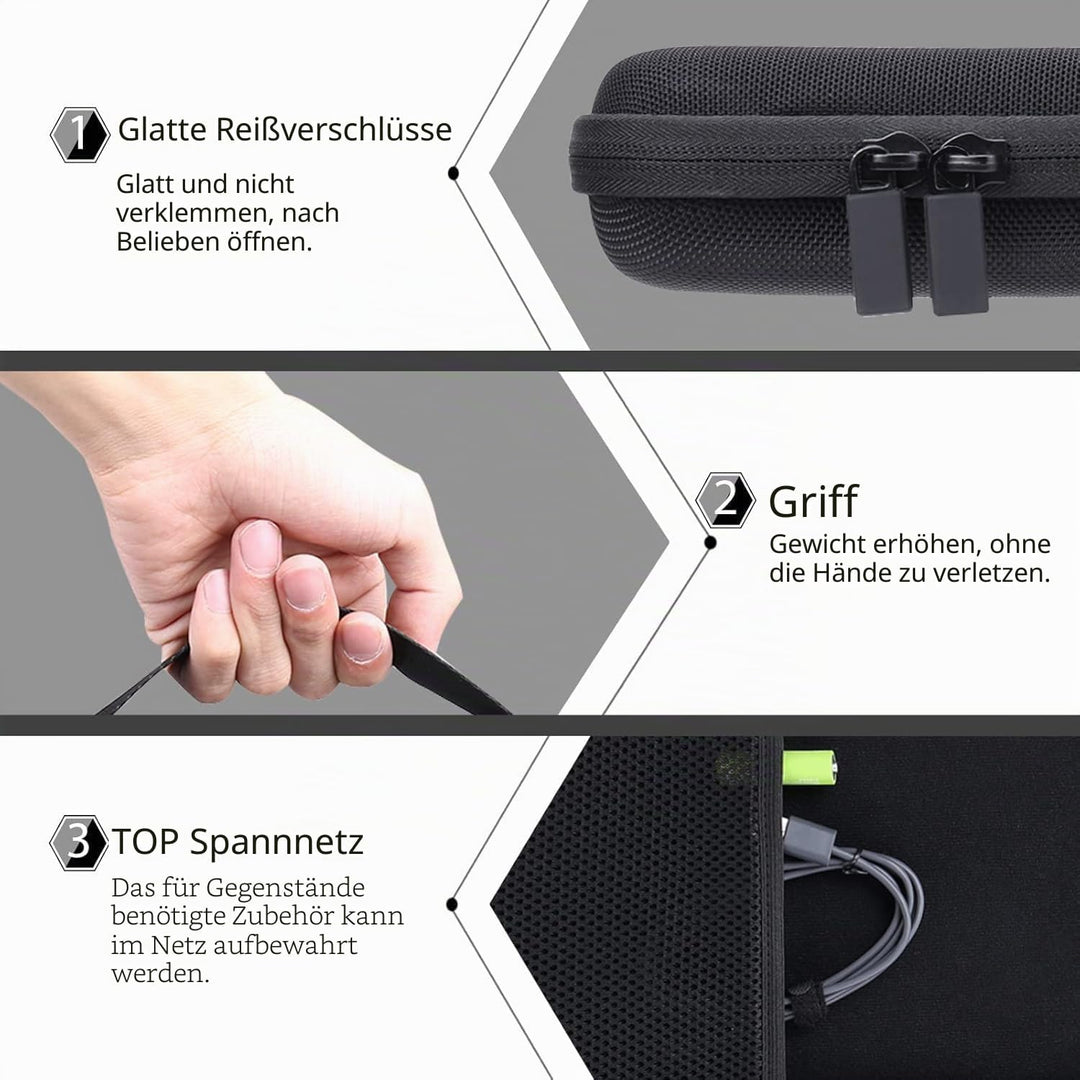 co2CREA Hülle für Logitech Signature K650 Comfort Kabellose Tastatur und Maus - Schutzhülle Case Tas